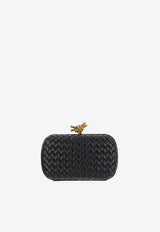 Knot Intrecciato Leather Clutch Bag