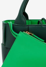 Intreccio Leather Top Handle Bag