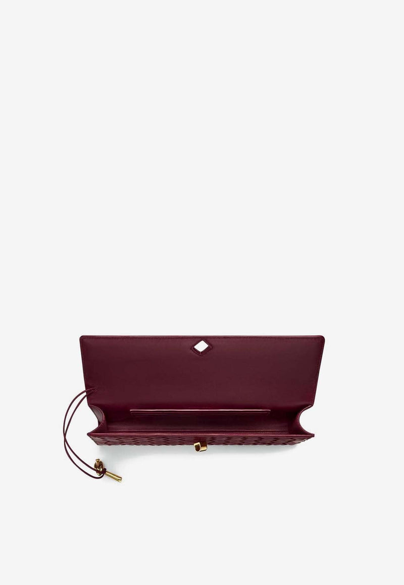 Andiamo Long Clutch in Intrecciato Lamb Leather