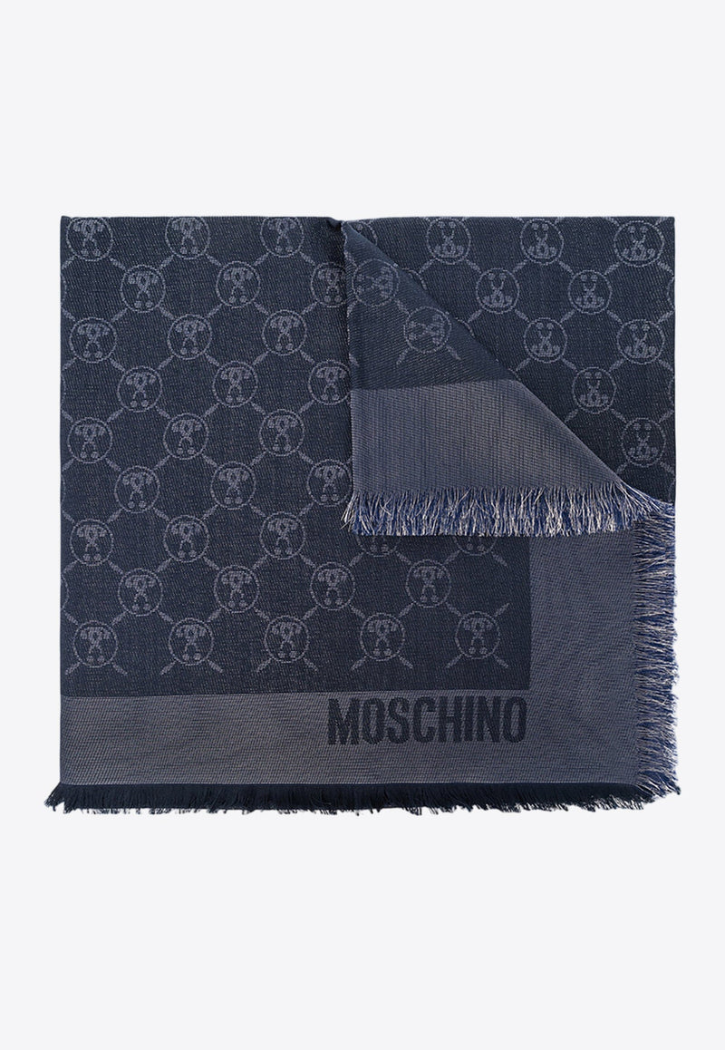 Logo Jacquard Square Scarf