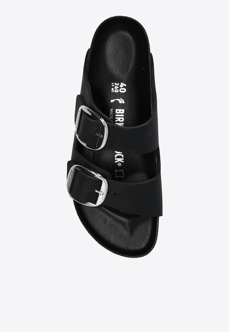 Arizona Big Buckle Leather Slides