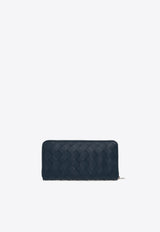 Intrecciato Zip Around Wallet