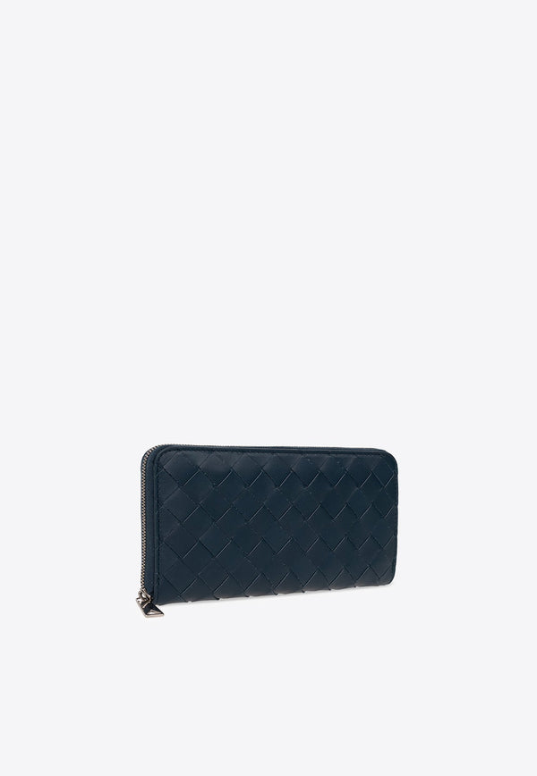 Intrecciato Zip Around Wallet