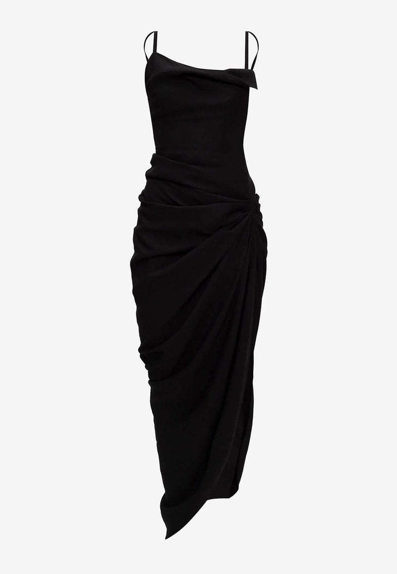 Saudade Asymmetric Maxi Dress