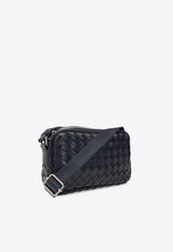 Small Classic Hidrology Intrecciato Crossbody Bag