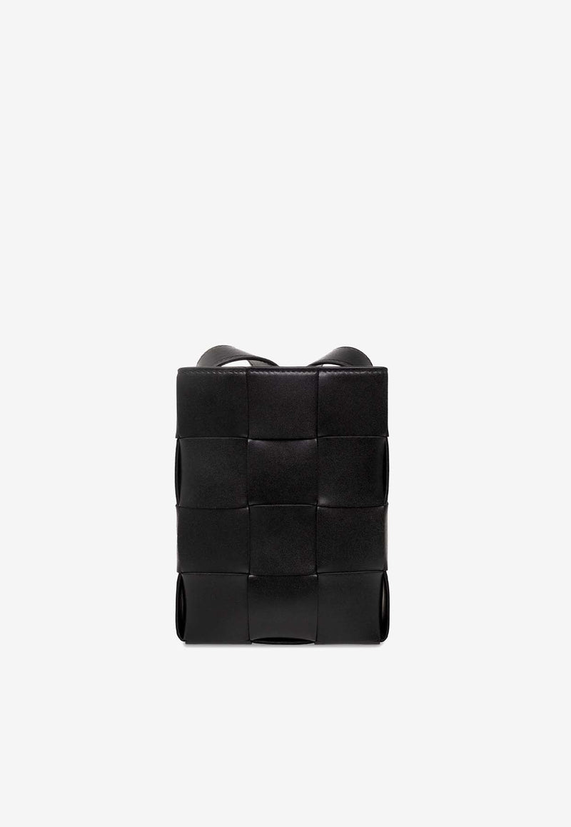 Mini Cassette Intrecciato Leather Crossbody Bag