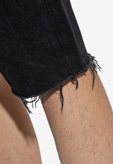 Frayed Denim Shorts