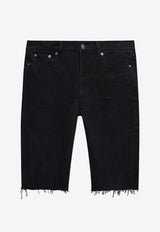 Frayed Denim Shorts