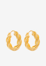 Pillar Twisted Hoop Earrings