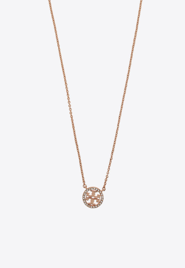 Miller Paved Logo Delicate Necklace