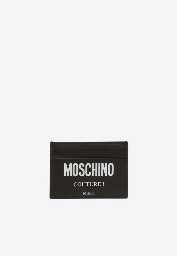 Logo Lettering Leather Cardholder