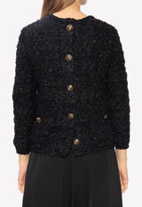 Back-to-Front Top in Wool Tweed Knit