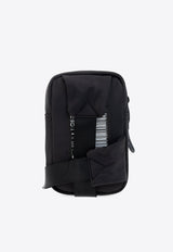 Logo Print Nylon Messenger Bag