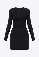 DG Logo Long-Sleeved Mini Dress