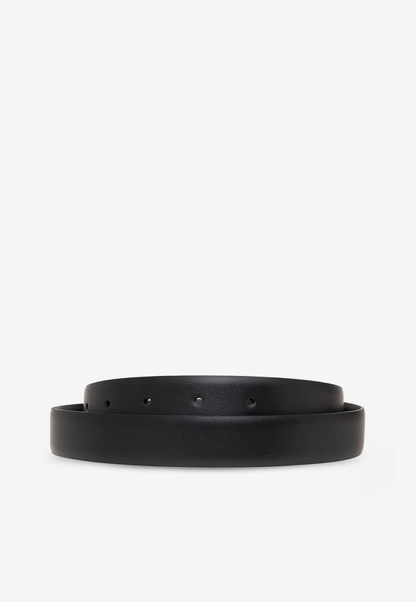 Gancini Buckle Leather Belt