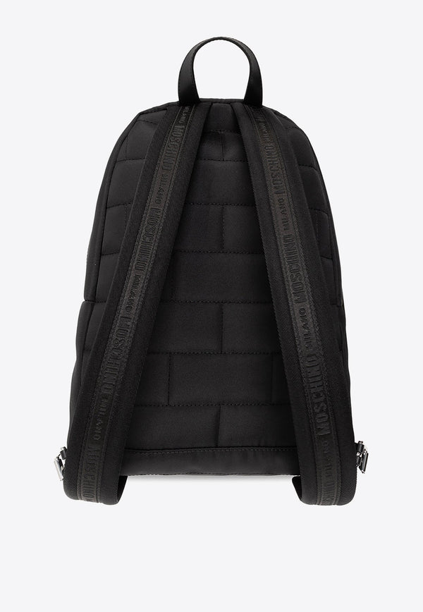 Logo Print Nylon Backpack