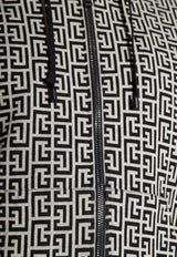 Logo Monogram Zip-Up Sweatshirt