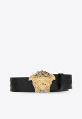 Medusa Head Leather Belt