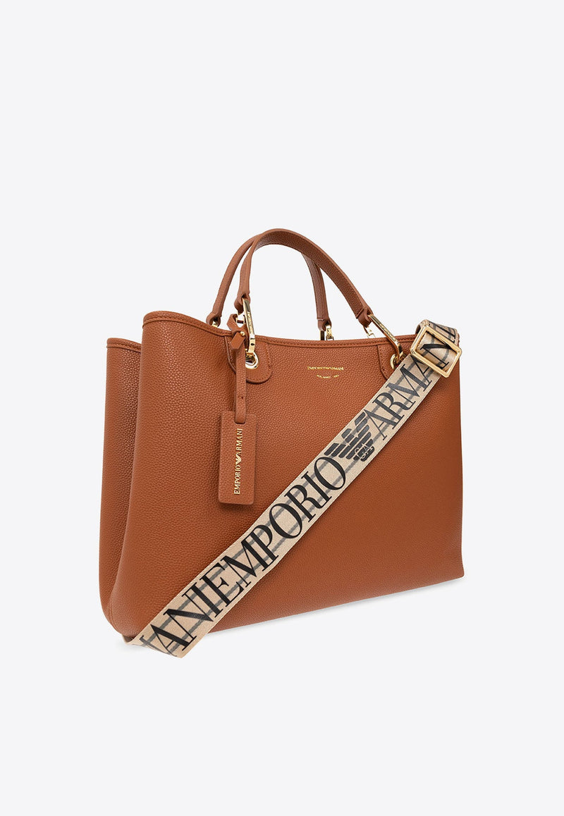 Medium MyEA Tote Bag in Faux Leather