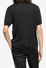 Polo T-shirt with Logo Patch