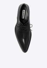 Pointed Leather Derby Shoes