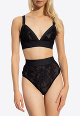 High-Waist Lace Briefs