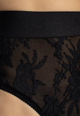 High-Waist Lace Briefs