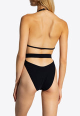 Plunging Neck One-Piece Swimsuit