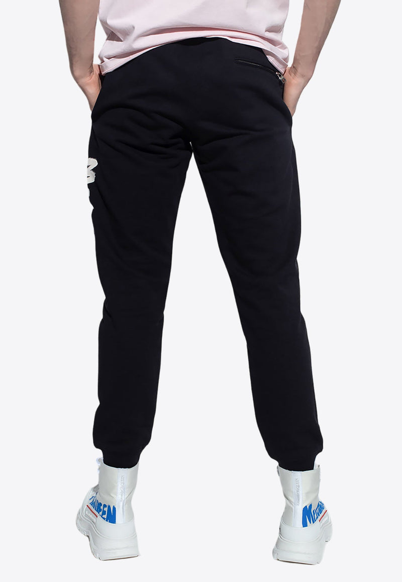 Graffito Logo Print Track Pants