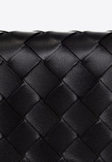 Intrecciato Weave Leather Wallet