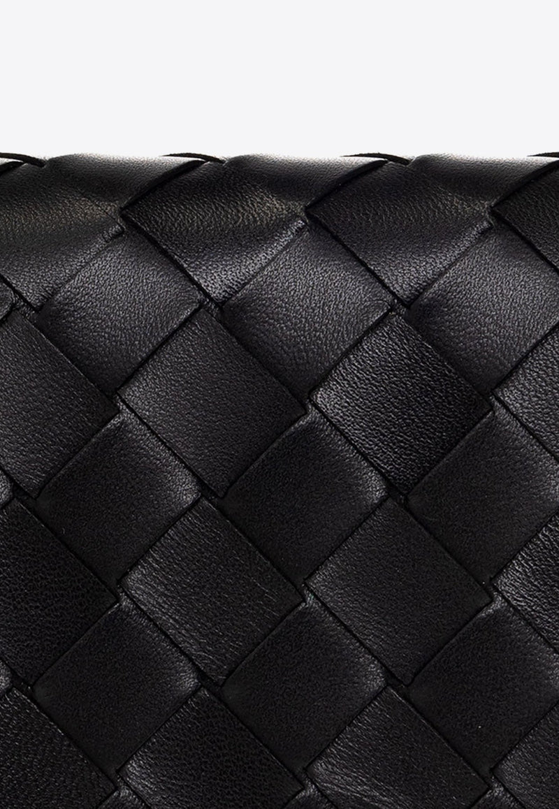 Intrecciato Weave Leather Wallet