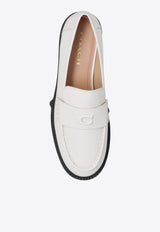 Leah Logo Plaque Leather Loafers