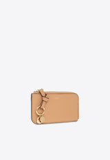 Alphabet Zipped Leather Cardholder