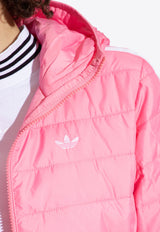 Logo Embroidered Down Jacket