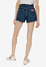 High-Waisted Mini Denim Shorts