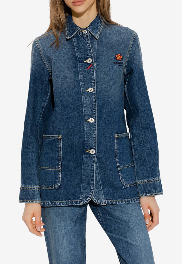 Boke Flower Crest Denim Jacket