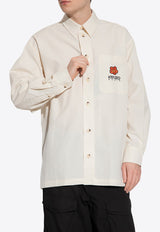 Boke-Flower Embroidered Shirt