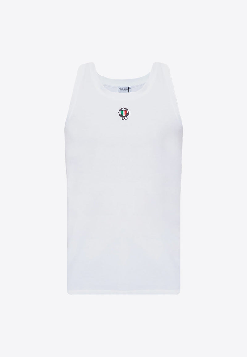 Crown and Laurel Patch Sleeveless T-shirt