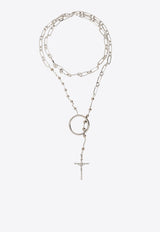 Rosary Motif Necklace