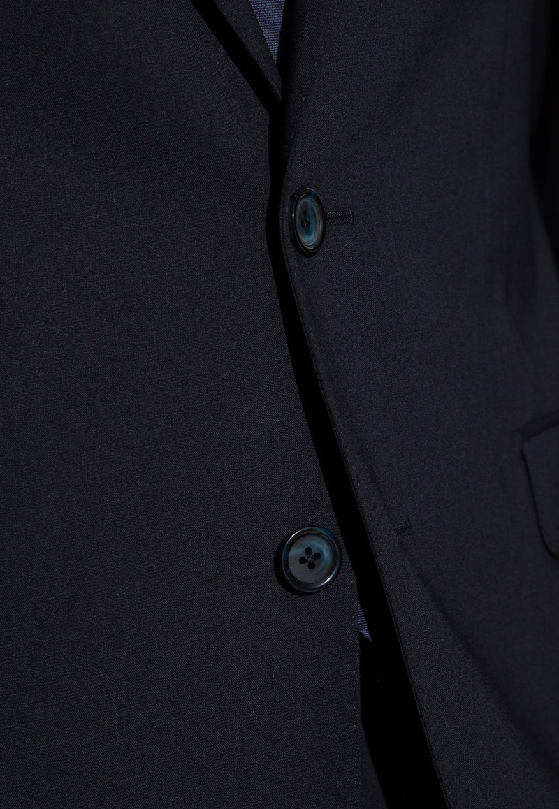 Single-Breasted Wool Tailored Suit