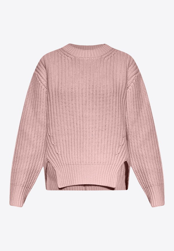 Crewneck Knitted Wool Sweater