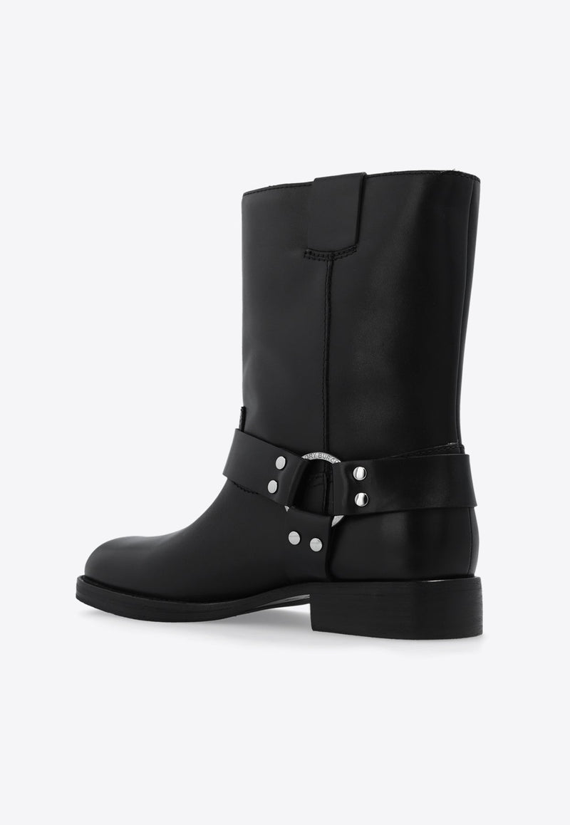 Double T Leather Ankle Boots