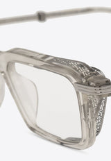 Optical Perforated Logo Glasses