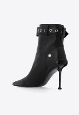 Slash 100 Buckle Leather Ankle Boots