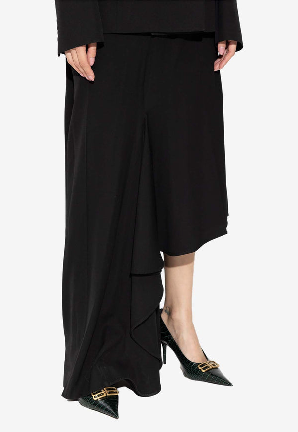 Deconstructed Godet Asymmetric Skirt