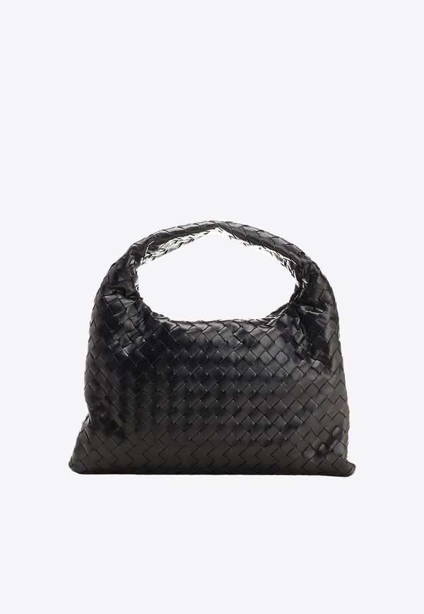 Small Hop Shoulder Bag in Intrecciato Leather