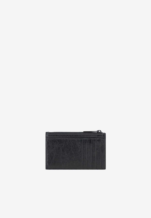 Logo Zipped Leather Cardholder