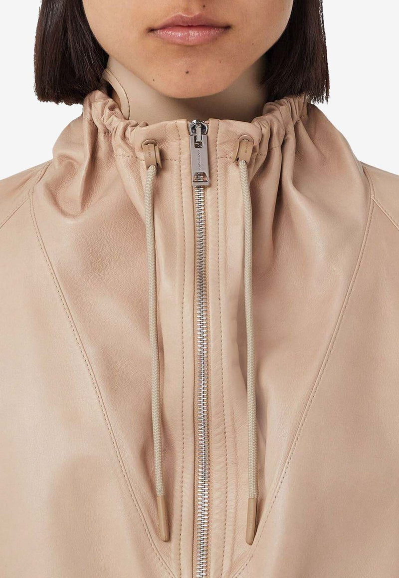 Girls Cropped Leather Jacket