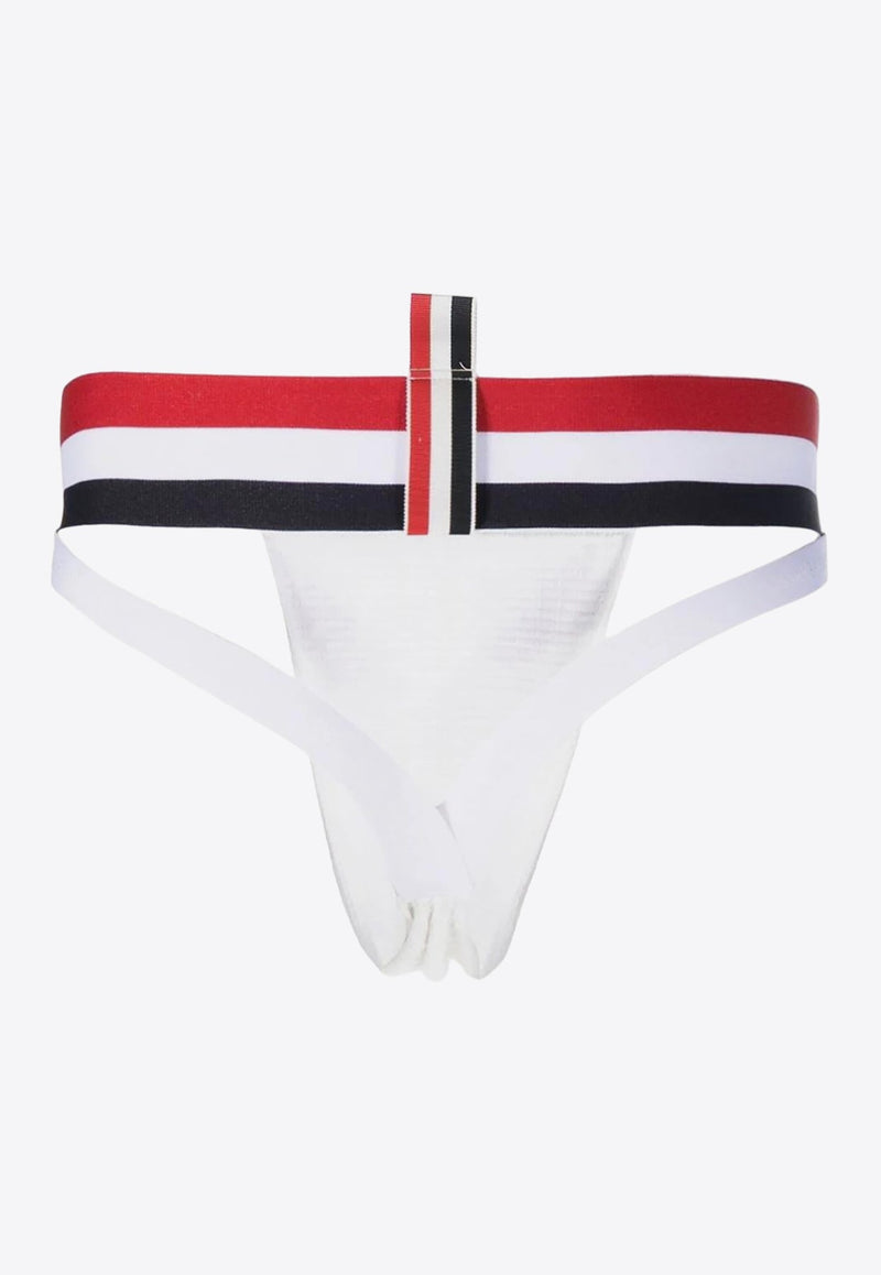 Stripe-Waist Jock-Strap Briefs