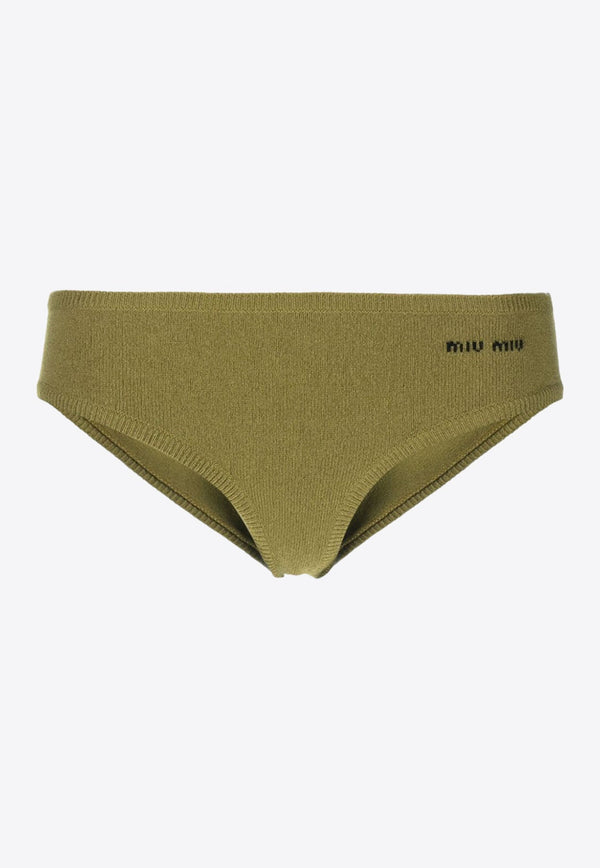 Logo Intarsia Cashmere Panties